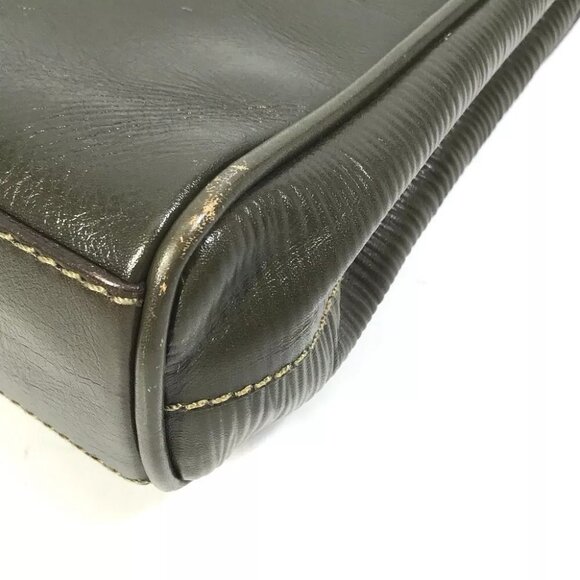 FENDI Hand Bag vintage Bag 2WAY Crossbody Shoulder Bag Leather khaki - Picture 11 of 16